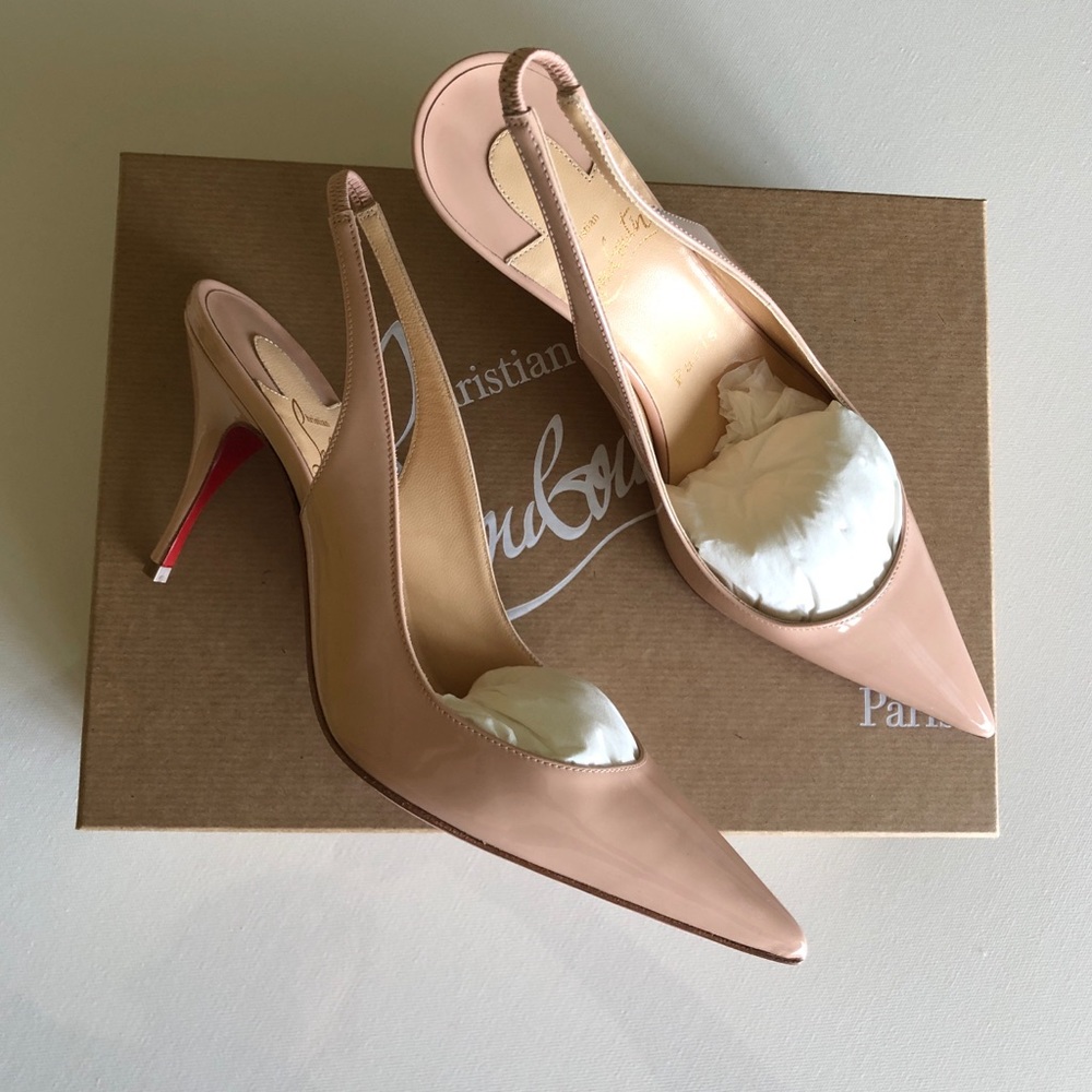 Christian Louboutins Claire Sling Back Pumps - Picture 2 of 4